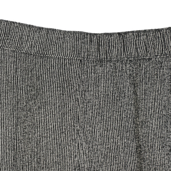 Coldwater Creek Pants Womens Petite Large PL Pull On Pockets Black White Cropped - Picture 8 of 10